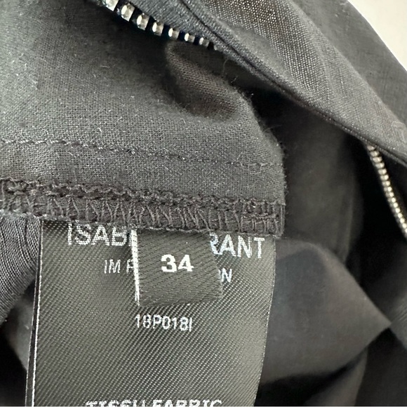 Isabel Marant Shiny Cotton Linen Blend Balloon Trousers Pants Size 34 - Picture 13 of 15